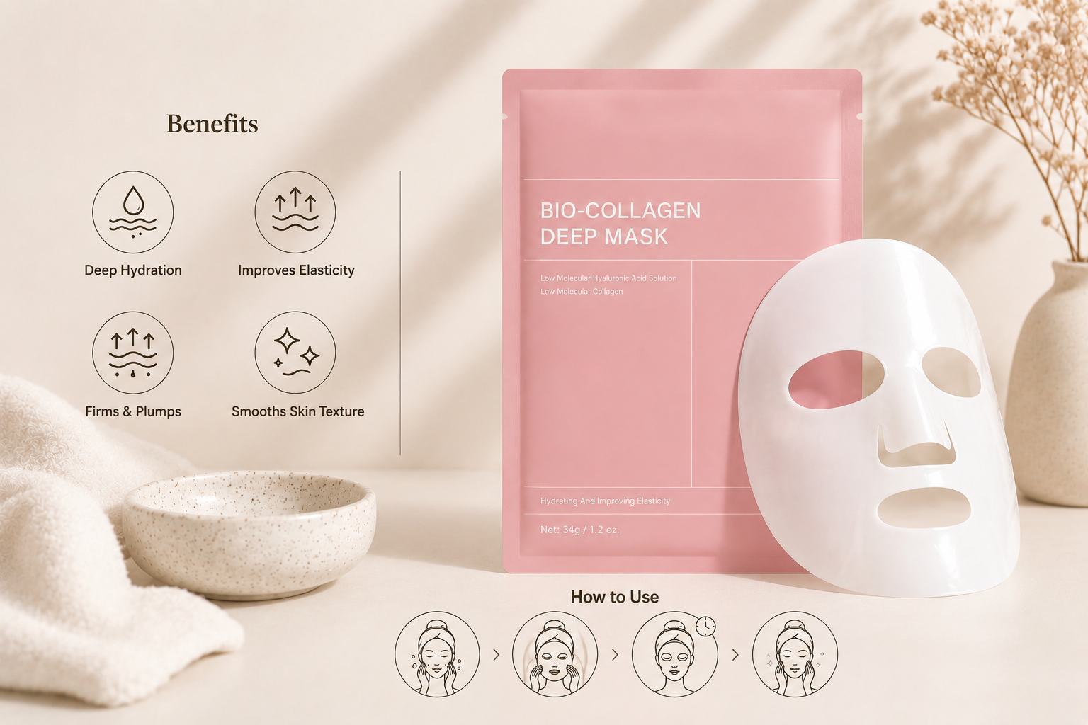 Bio-Collagen Deep Hydration Overnight Mask