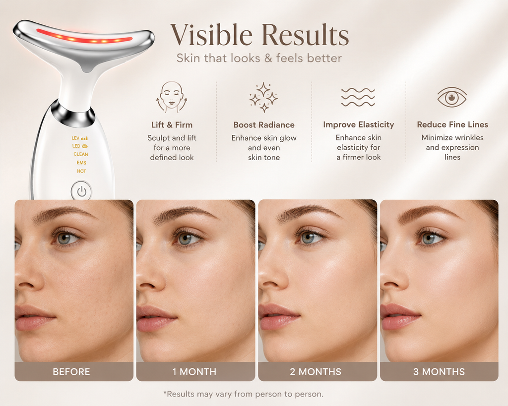 7-Color LED Neck & Face Sculpting Massager